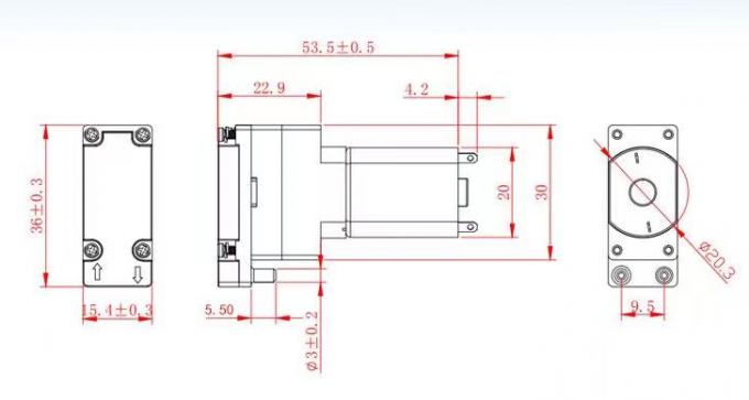 가전 제품류, 의학, 미용 장비를 위해 사용된 KG-130 DC 모터 전압 3V 공장 전동기 전력 1.5W