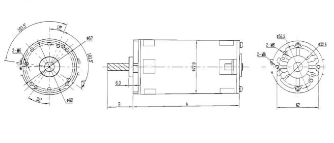 슈레더를 위해 사용된 KG-BS4450 DC 모터 전압 100-240V 전력 300-1200W 전동기
